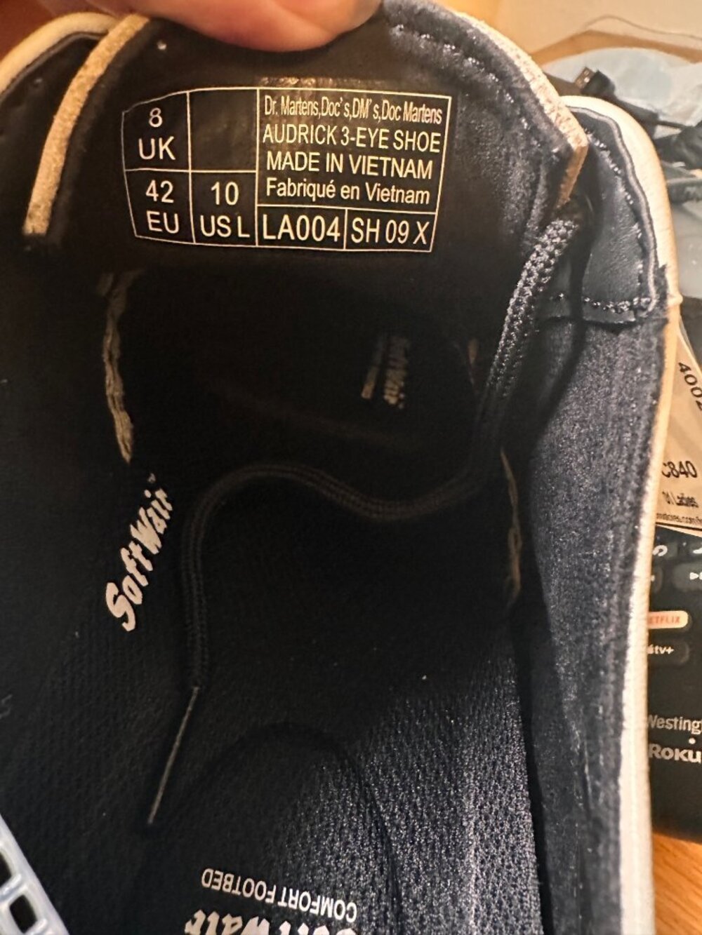 Dr. Martens 10M / Platform Ox Lace 1461 Oxford Shoes Beige 3-Eye Shoes - Picture 11 of 12